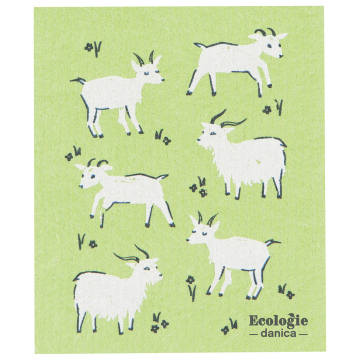 Authentic Swedish Sponge Dishcloth | Goats - Curated Joy | Natural Home