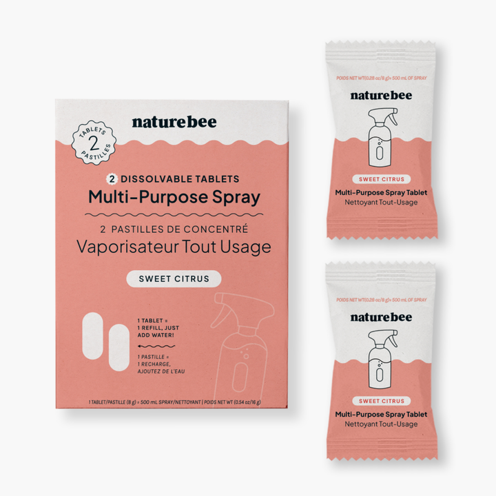 Multi-Purpose Cleaning Spray Refill 2-Pack | Sweet Citrus | NATURE BEE
