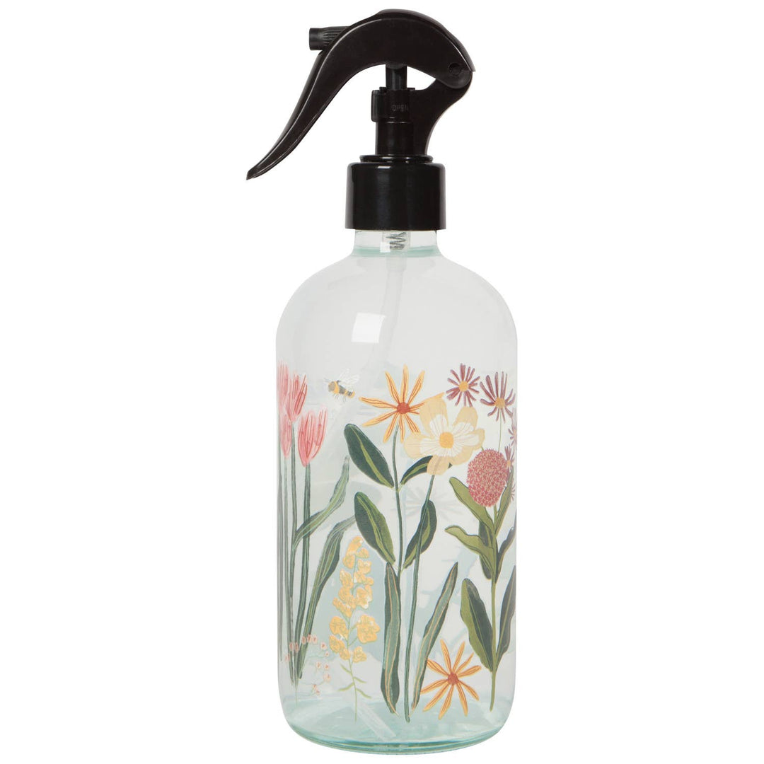 Bees & Blooms Glass Spray Bottle - Curated Joy | Natural Home