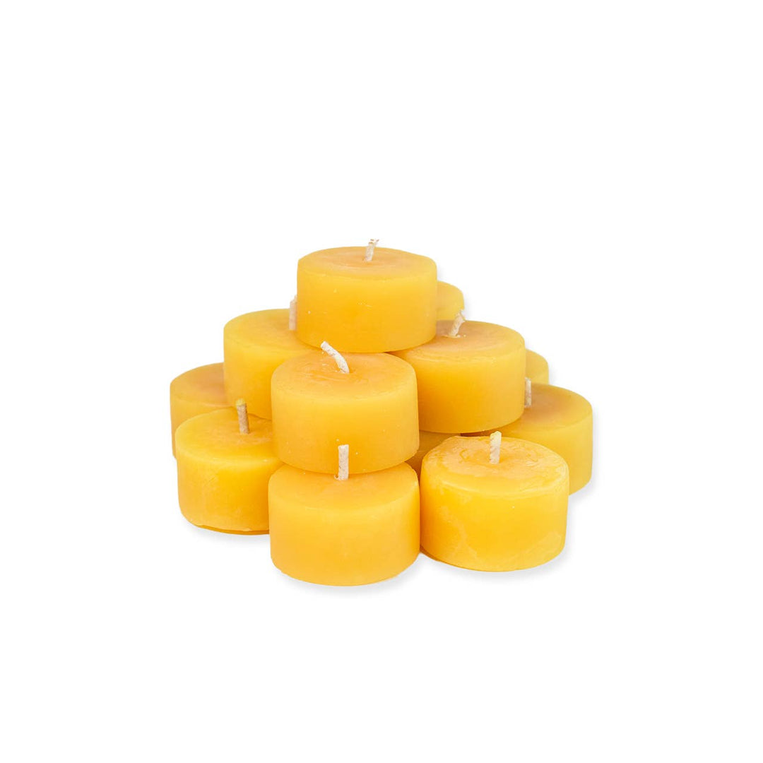 Beeswax Tealight Candles: Set of 6 - Curated Joy | Natural Home