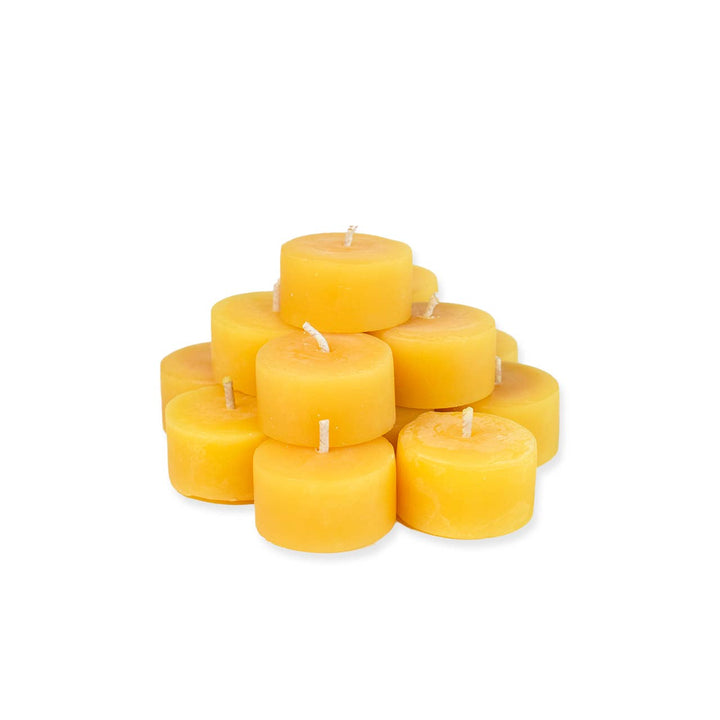 Beeswax Tealight Candles: Set of 6 - Curated Joy | Natural Home