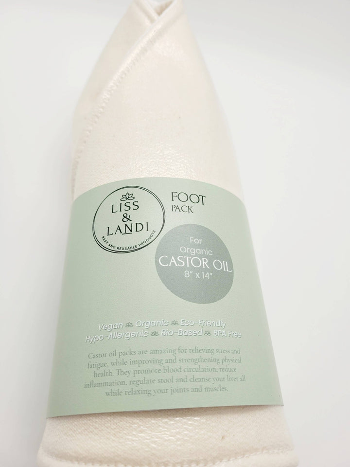 Castor Oil Pack - Foot - Curated Joy | Natural Home