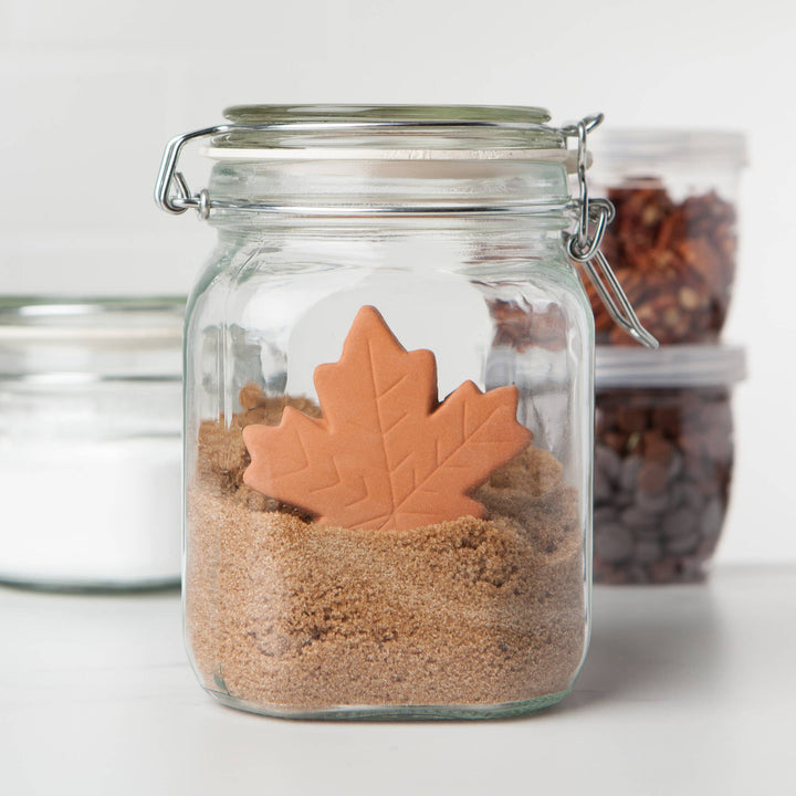 Maple Leaf Terracotta Sugar Saver