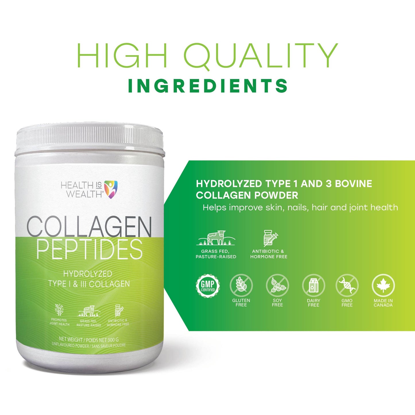 COLLAGEN - Hydrolyzed Bovine Type I & III | Pasture Fed - Curated Joy | Natural Home