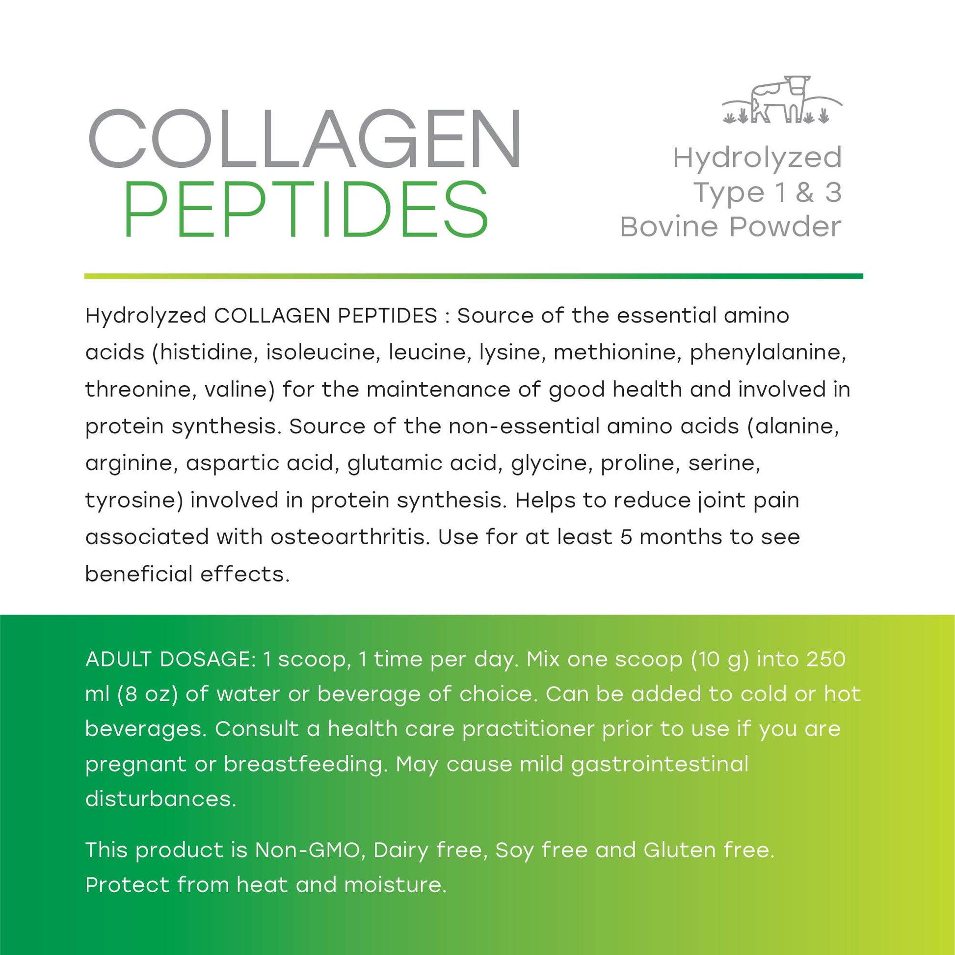 COLLAGEN - Hydrolyzed Bovine Type I & III | Pasture Fed - Curated Joy | Natural Home