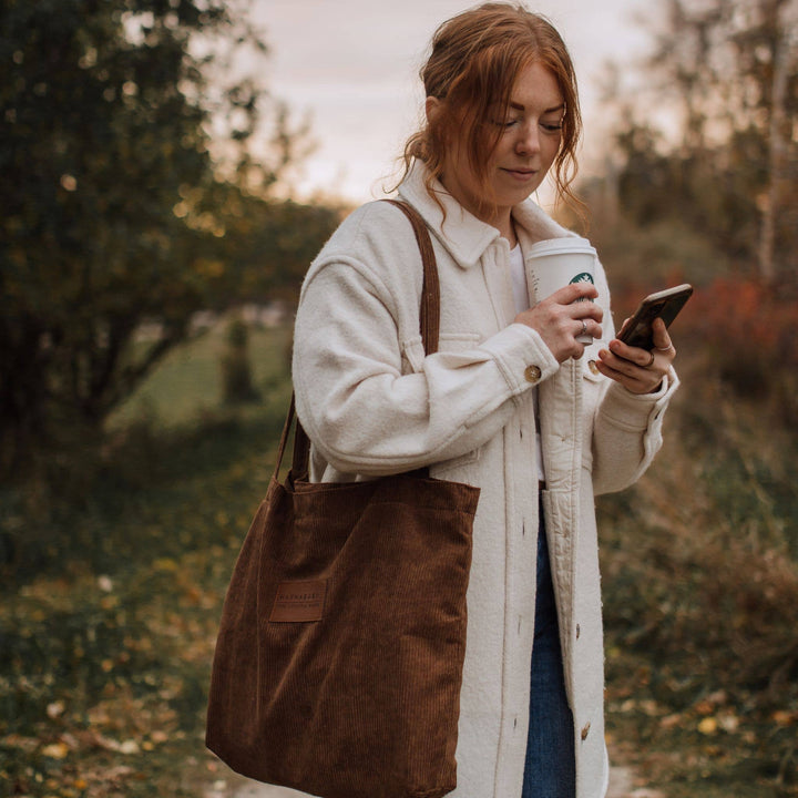 Corduroy Tote - Curated Joy | Natural Home