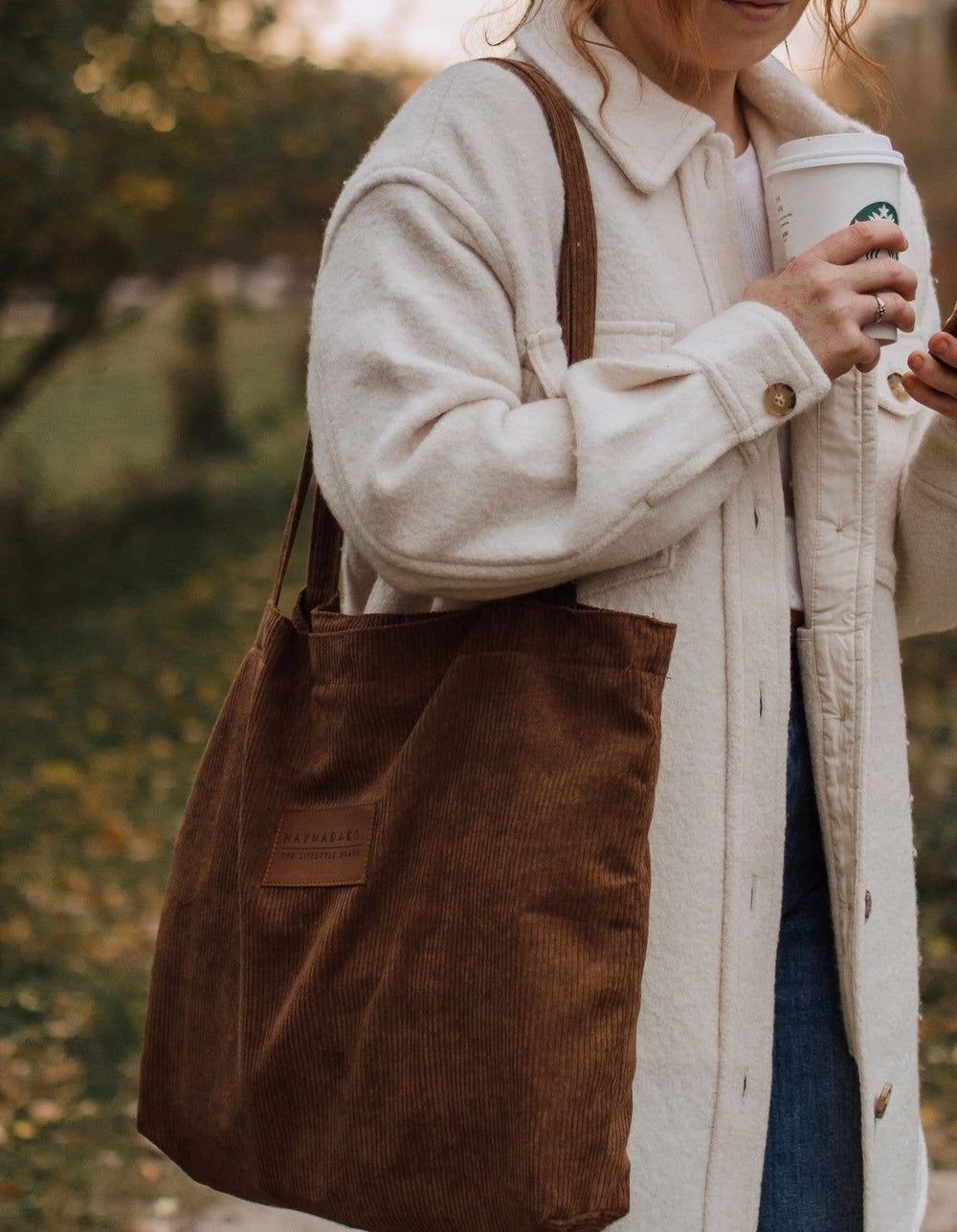 Corduroy Tote - Curated Joy | Natural Home