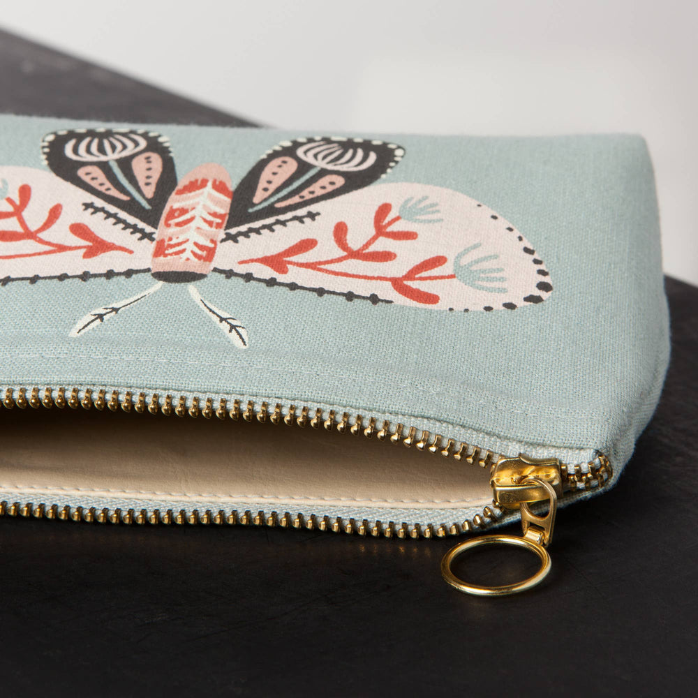 Danica Studio Far And Away Cotton Cosmetic Pencil Bag - Curated Joy | Natural Home