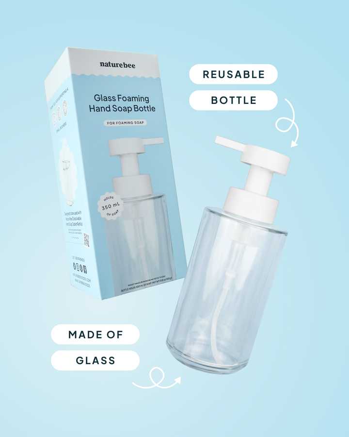 Glass Foaming Hand Soap Bottle | NATURE BEE