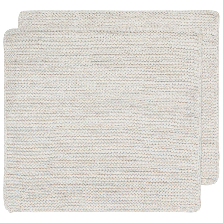 Dove Gray Knit Dishcloths Set of 2 | Medley - Curated Joy | Natural Home