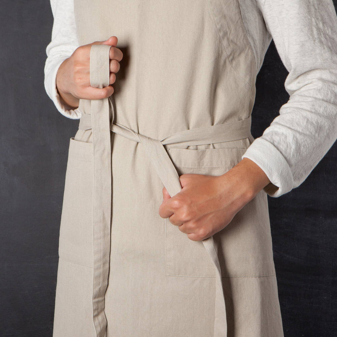 Dove Gray Stonewash Apron | Medley - Curated Joy | Natural Home