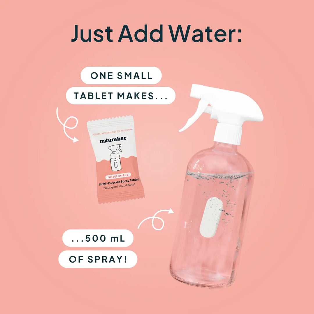 Multi-Purpose Cleaning Spray Refill Tablet | Sweet Citrus | Nature Bee
