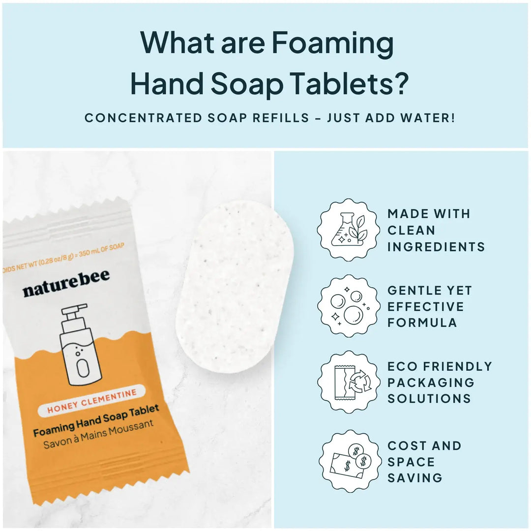 Foaming Hand Soap Refill Tablet | Eucalyptus Mint | NATURE BEE