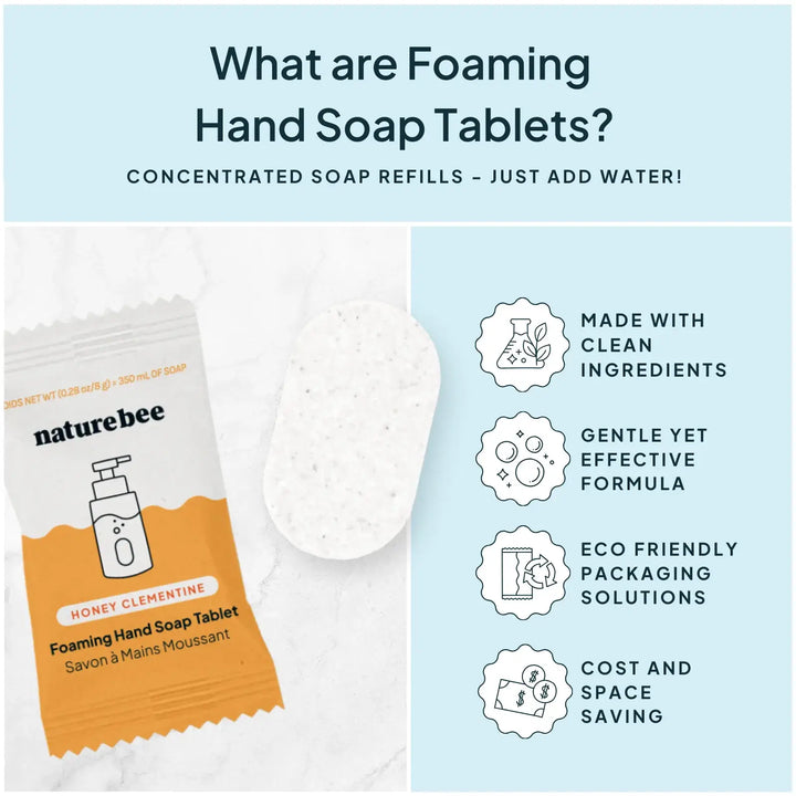 Foaming Hand Soap Refill Tablet | Eucalyptus Mint | NATURE BEE
