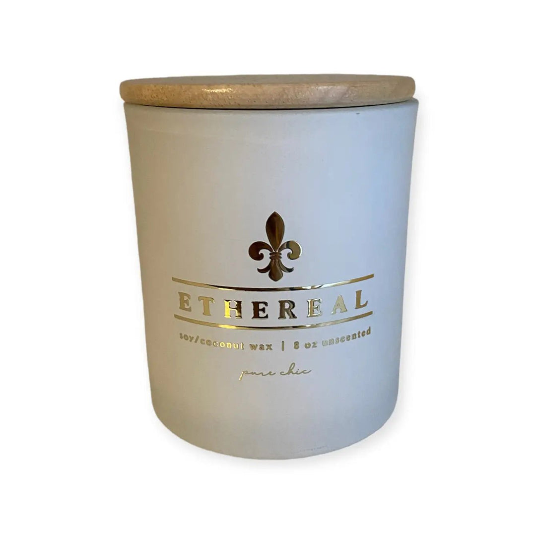 ETHEREAL - Pure Soy/Coconut Candle - unscented - Curated Joy | Natural Home