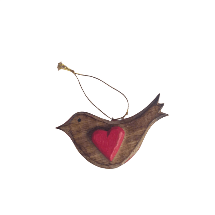 Hanging Bird Ornament | Small | Fair Trade - Curated Joy | Natural Home