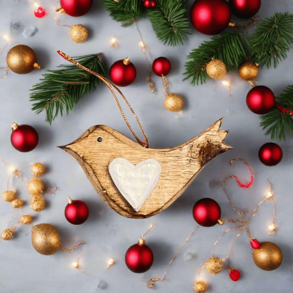Hanging Bird Ornament | Small | Fair Trade - Curated Joy | Natural Home
