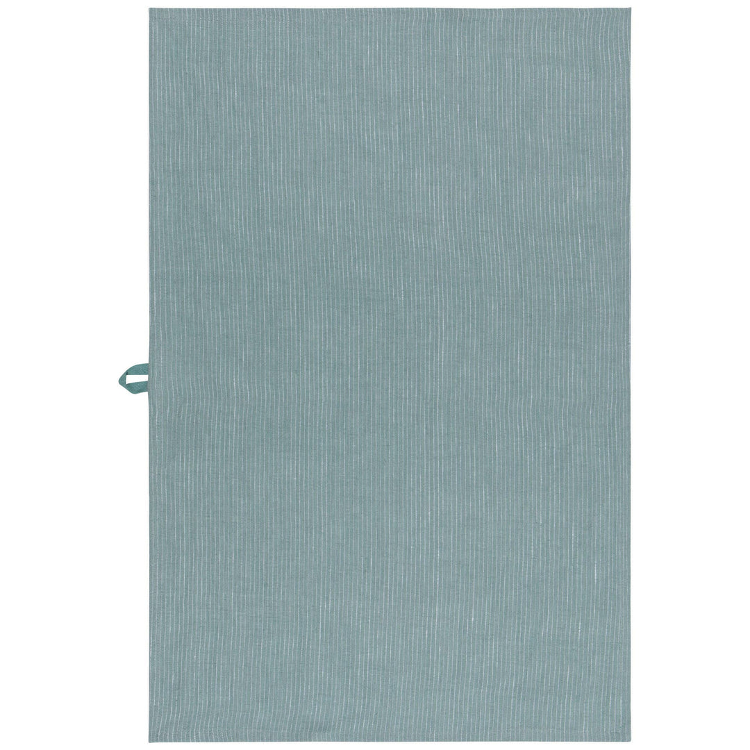 Lagoon Pinstripe 100% Linen Dishtowel - Curated Joy | Natural Home