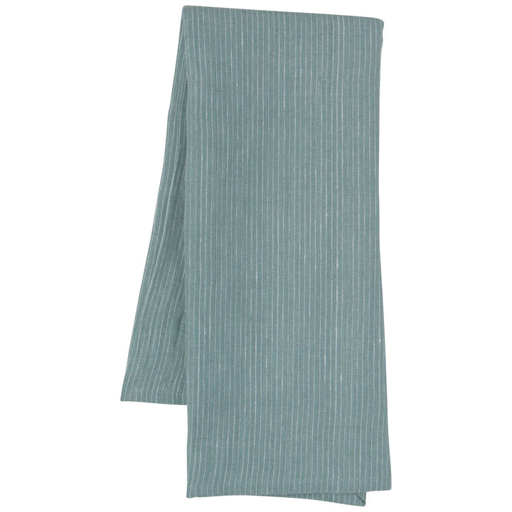 Lagoon Pinstripe 100% Linen Dishtowel - Curated Joy | Natural Home