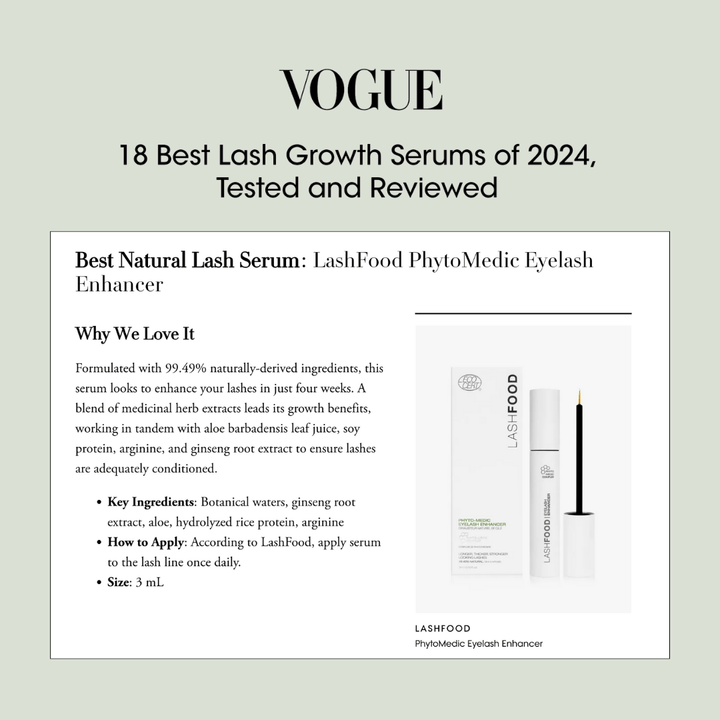LASHFOOD Eyelash Enhancing Serum | 3 Month Supply - Curated Joy | Natural Home