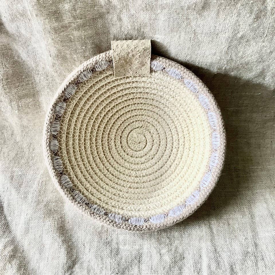 Mini Warm White Jewelry Rope Dish - Curated Joy | Natural Home