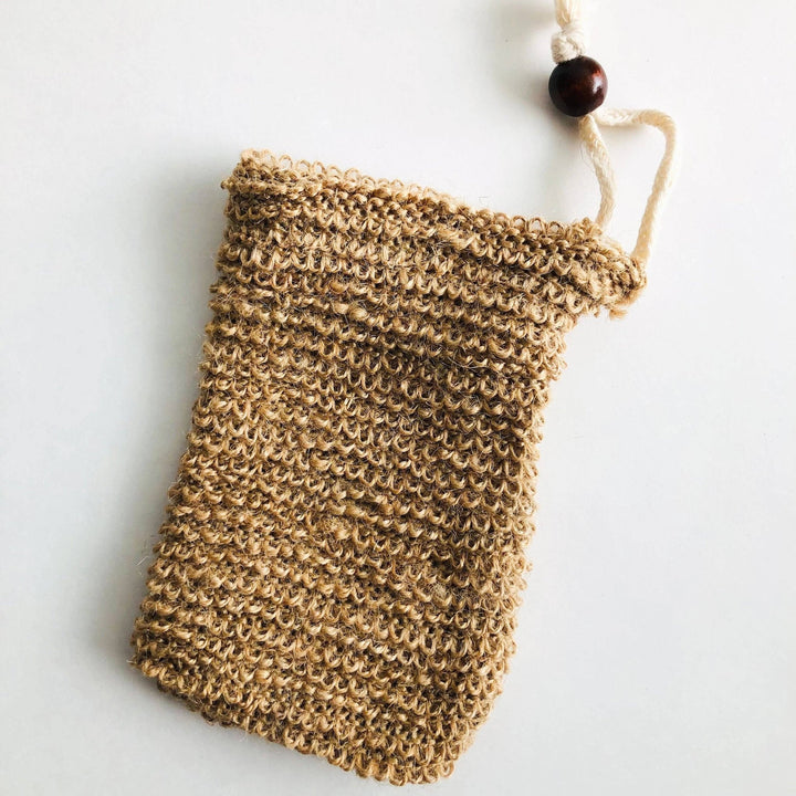 Natural Handmade Jute Soap Bag - Curated Joy | Natural Home