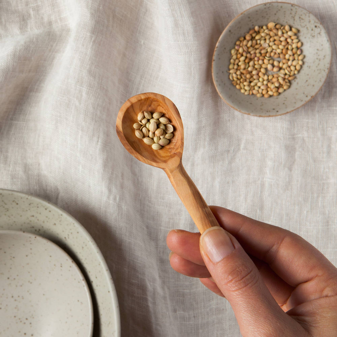 Olive Wood Small Spoon - Curated Joy | Natural Home