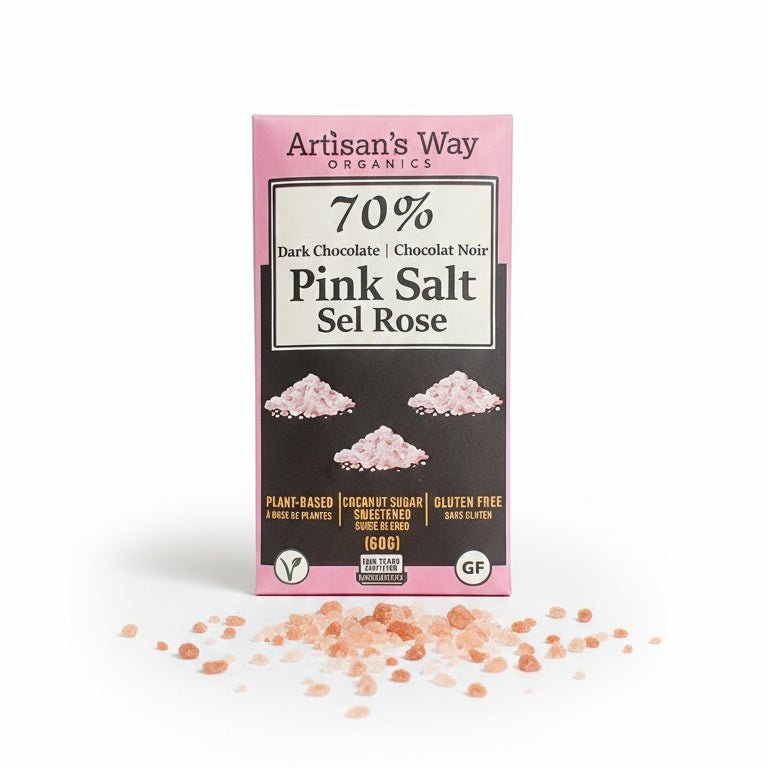 Organic Chocolate | Pink Salt | 70% | Vegan - Curated Joy | Natural Home