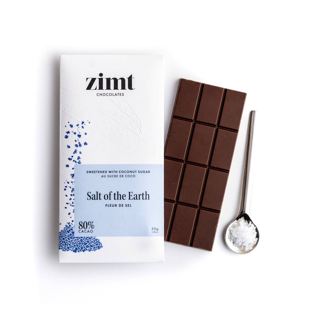 Organic Chocolate | Salt of the Earth Bar | 80% | Vegan - Curated Joy | Natural Home