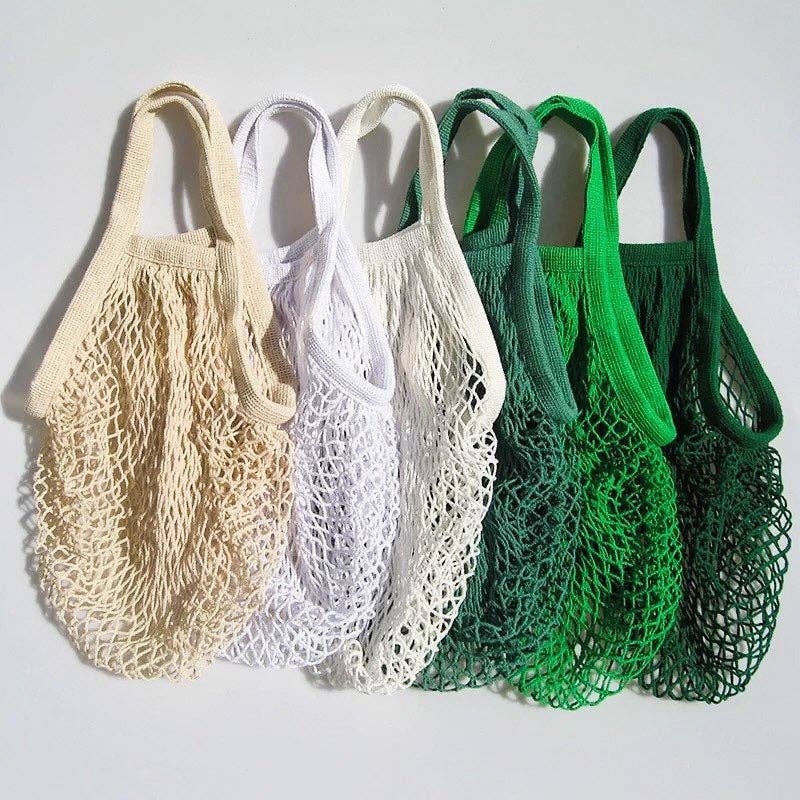 Reusable Organic Cotton Mesh Bag - Curated Joy | Natural Home