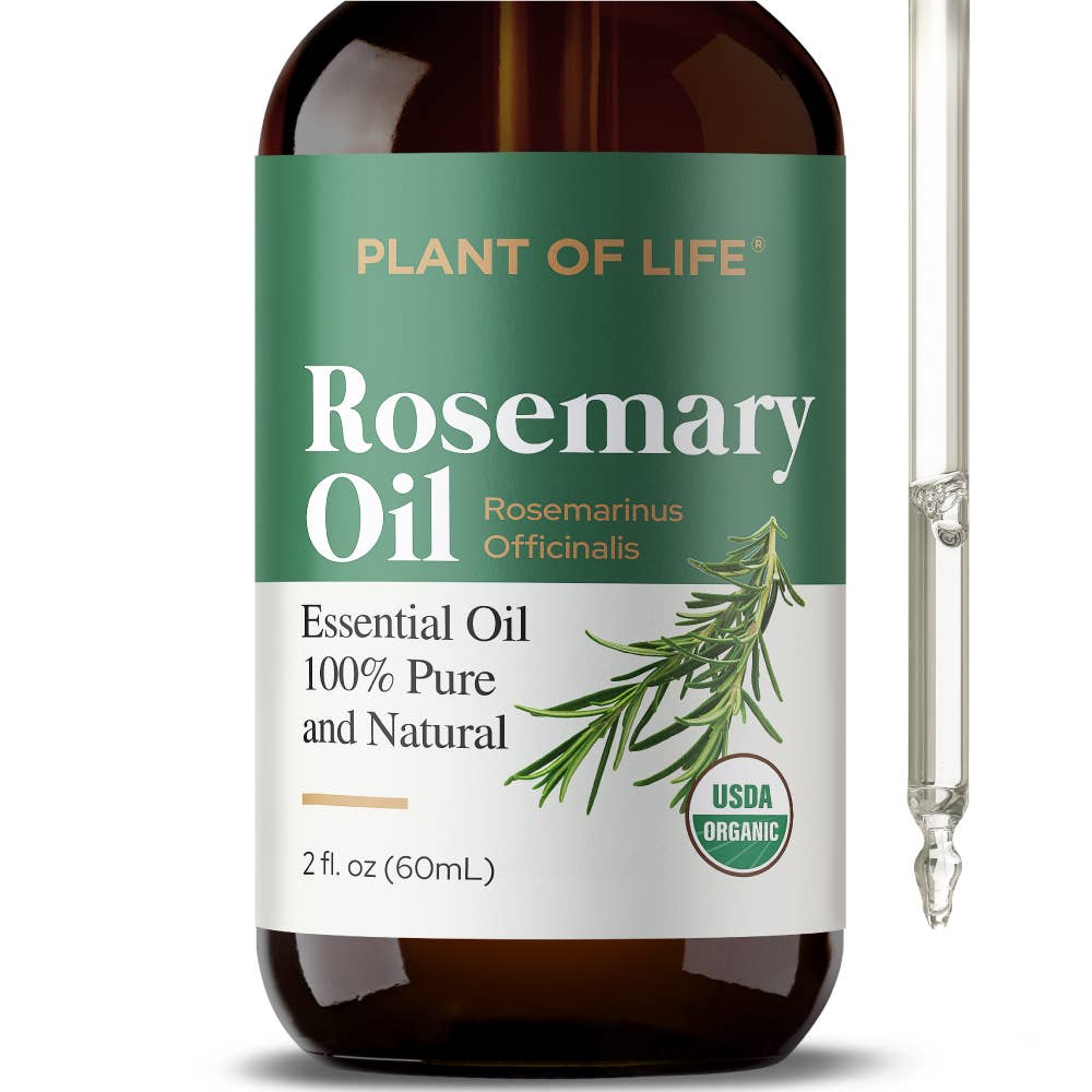 Rosemary Essential Oil for Aromatherapy Hair, Skin, & Nails - Curated Joy | Natural Home