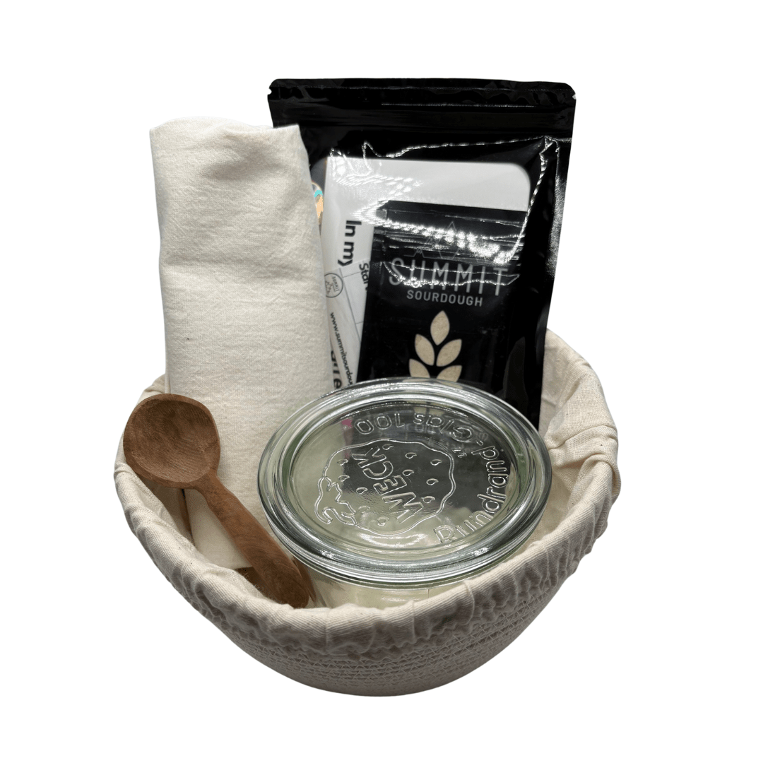 Sourdough Starter Set – Heritage Starter, Proofing Bowl & Jar - Curated Joy | Natural Home