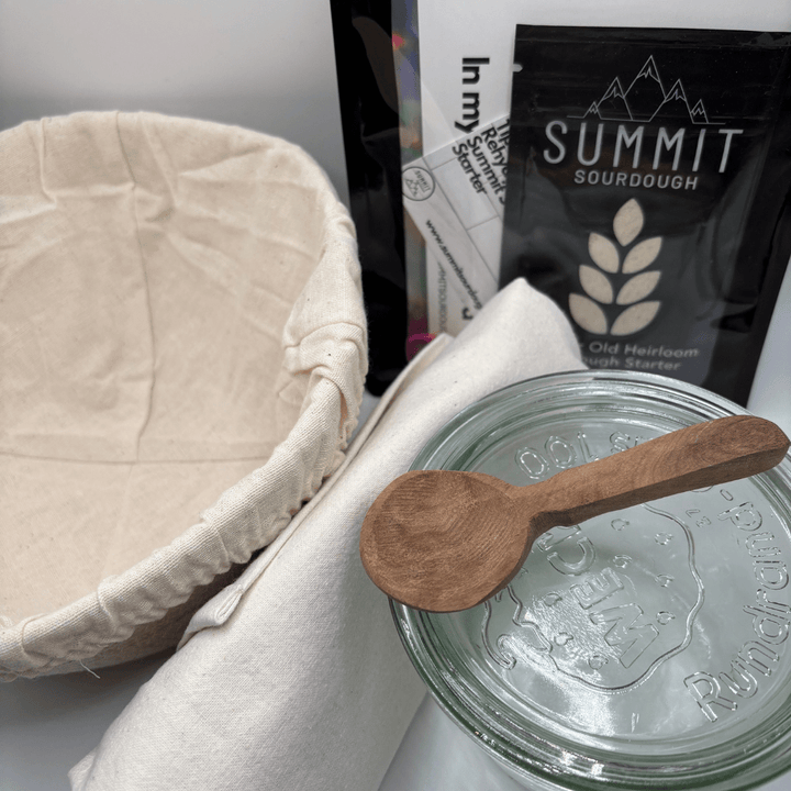 Sourdough Starter Set – Heritage Starter, Proofing Bowl & Jar - Curated Joy | Natural Home