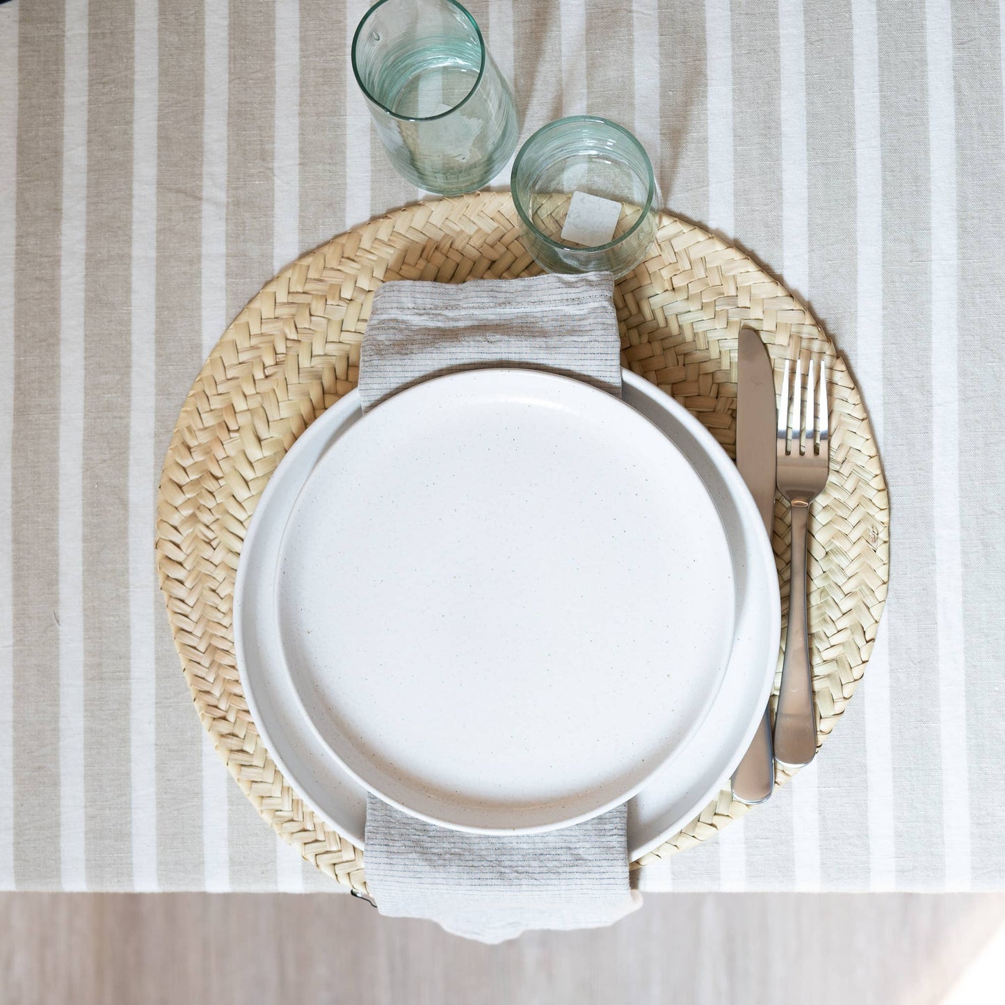 Straw Round Placemat - Curated Joy | Natural Home