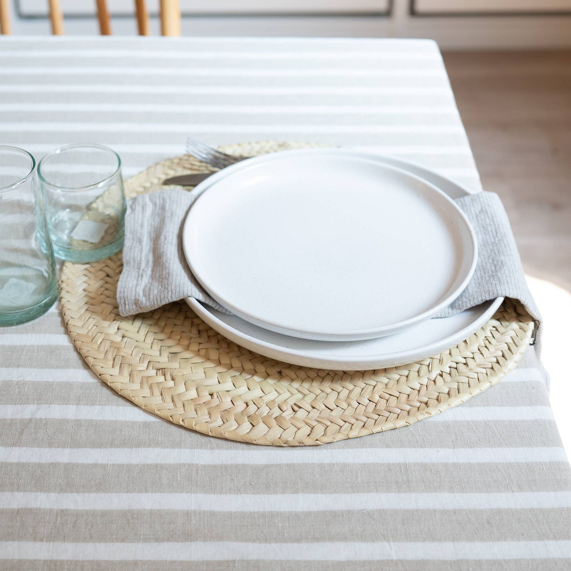 Straw Round Placemat - Curated Joy | Natural Home