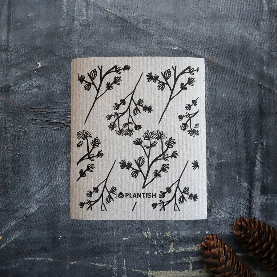 Swedish Sponge Cloths | Healing Herbs - Set of 3 - Curated Joy | Natural Home