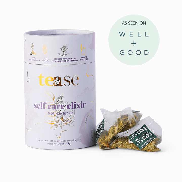 TEASE TEA | Self Care Elixir Moringa Adaptogenic Superfood Blend - Curated Joy | Natural Home