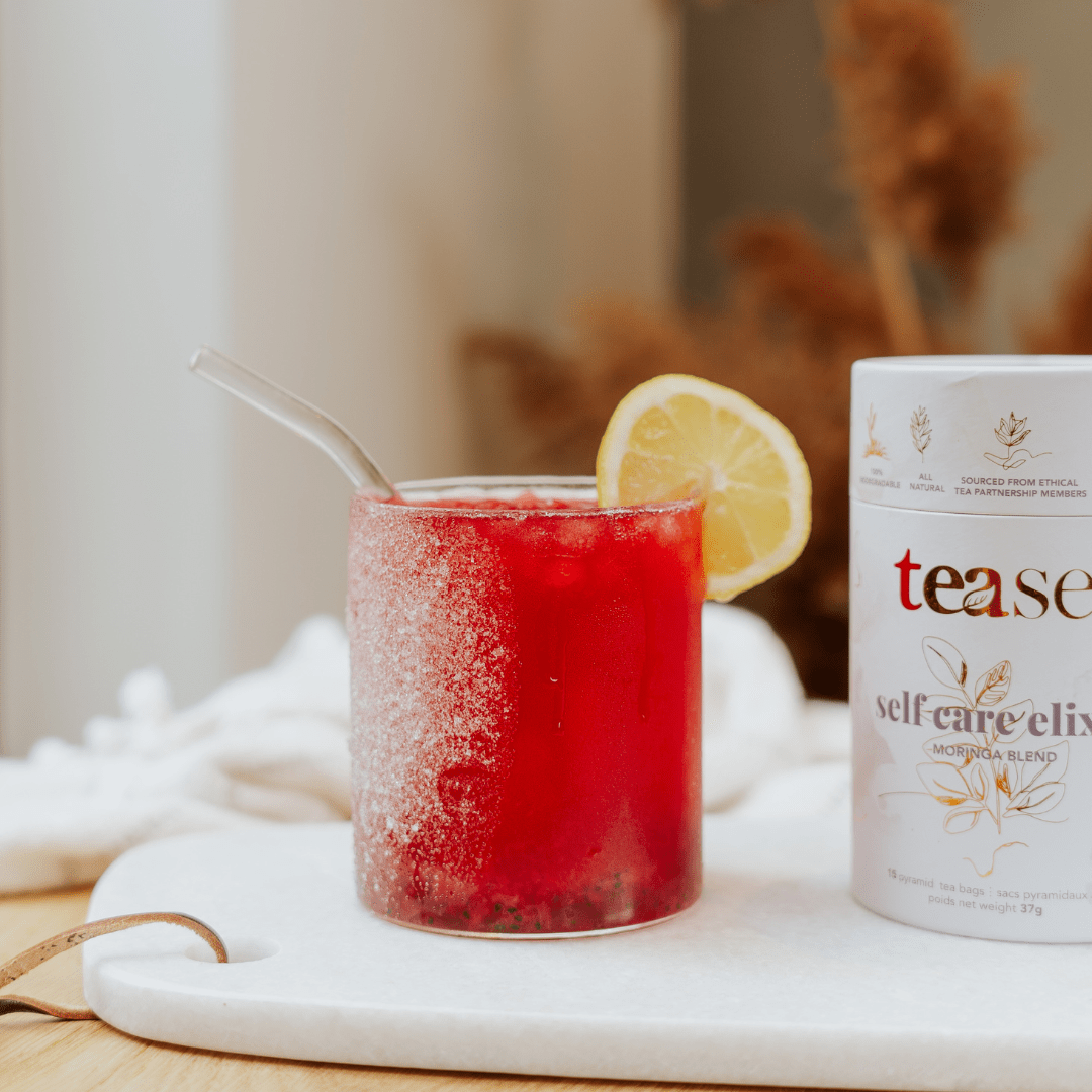 TEASE TEA | Self Care Elixir Moringa Adaptogenic Superfood Blend - Curated Joy | Natural Home