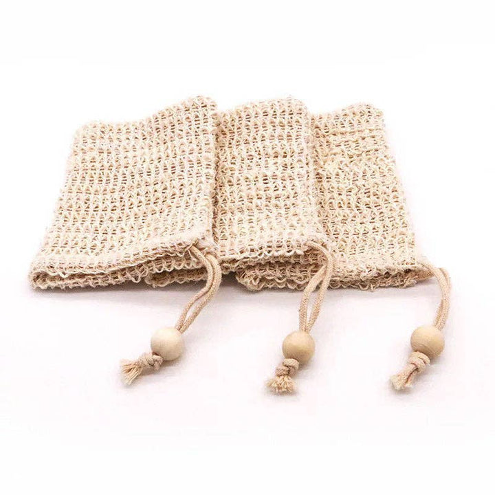 Zero Waste Organic Sisal Soap Bag - Curated Joy | Natural Home