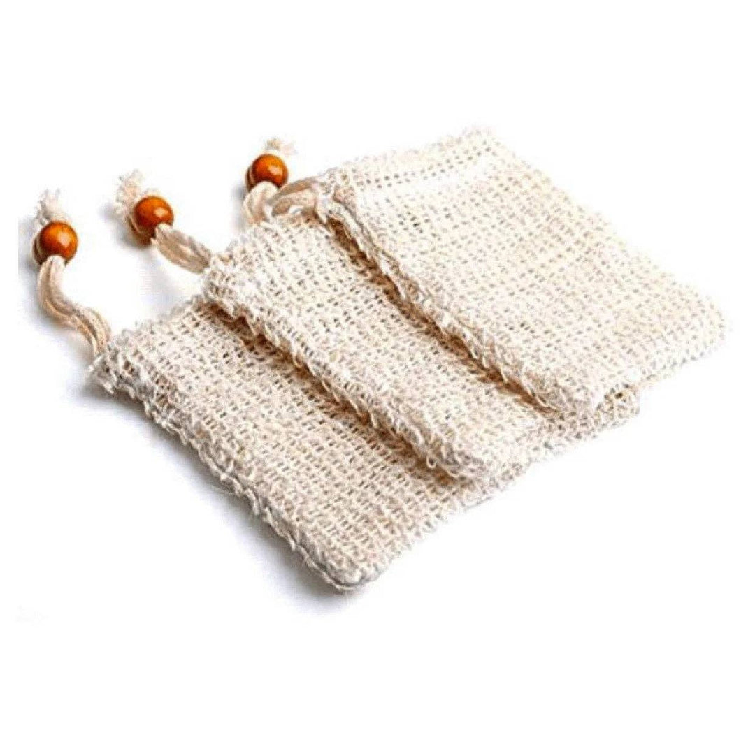 Zero Waste Organic Sisal Soap Bag - Curated Joy | Natural Home