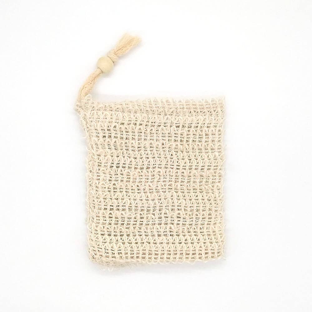 Zero Waste Organic Sisal Soap Bag - Curated Joy | Natural Home