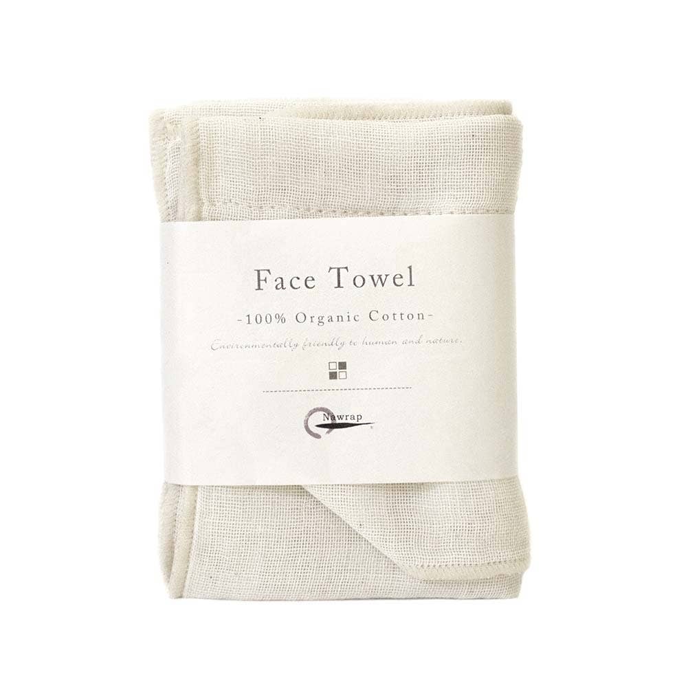 Nawrap Organic Cotton Face Towel | Made in Japan | Ivory